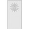 Ekena Millwork Standard Foster Flower Plinth Block With Rounded Edge, 5"W x 10"H x 1"P PBP050X100X100FOS11 - alternate 3